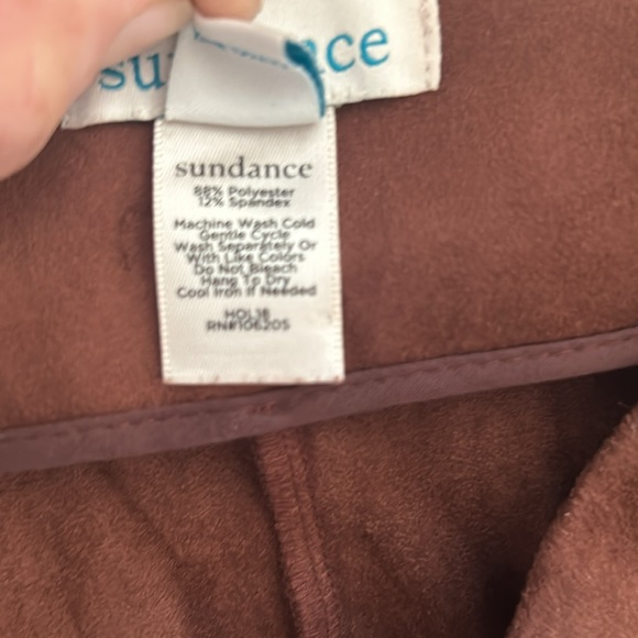 NWOT Sundance faux suede brown lux leggings - Picture 9 of 9
